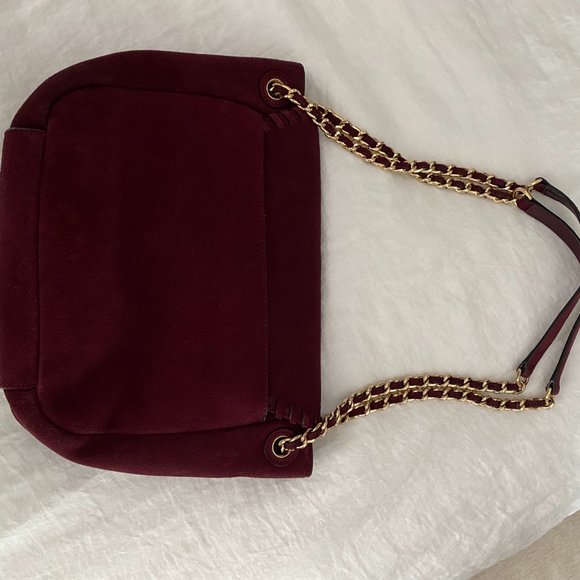 Marion Small Suede Flap Shoulder Bag - Picture 2 of 3